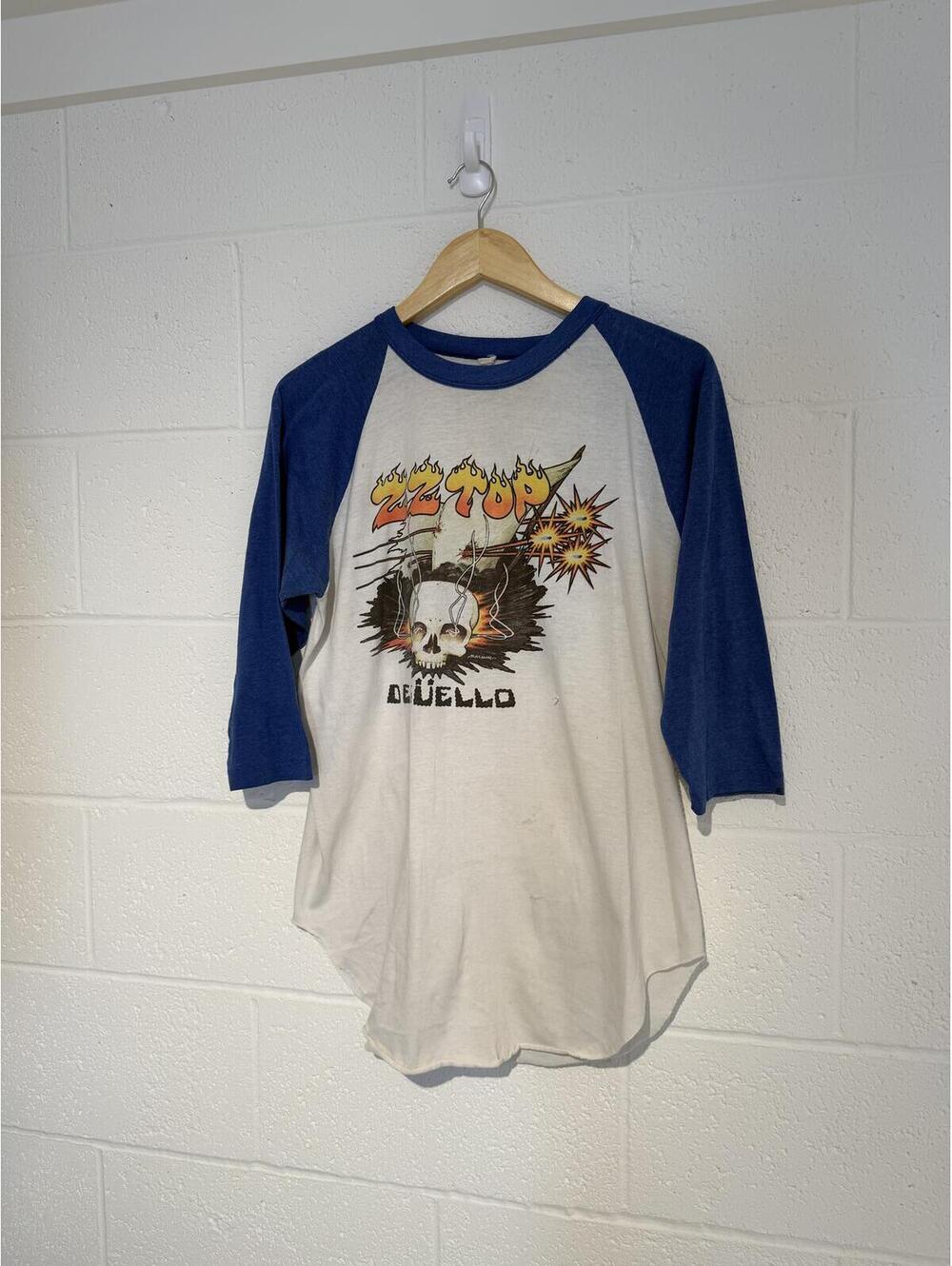 Vintage 1990 ZZ Top Tour 1/4 Sleeve Tshirt